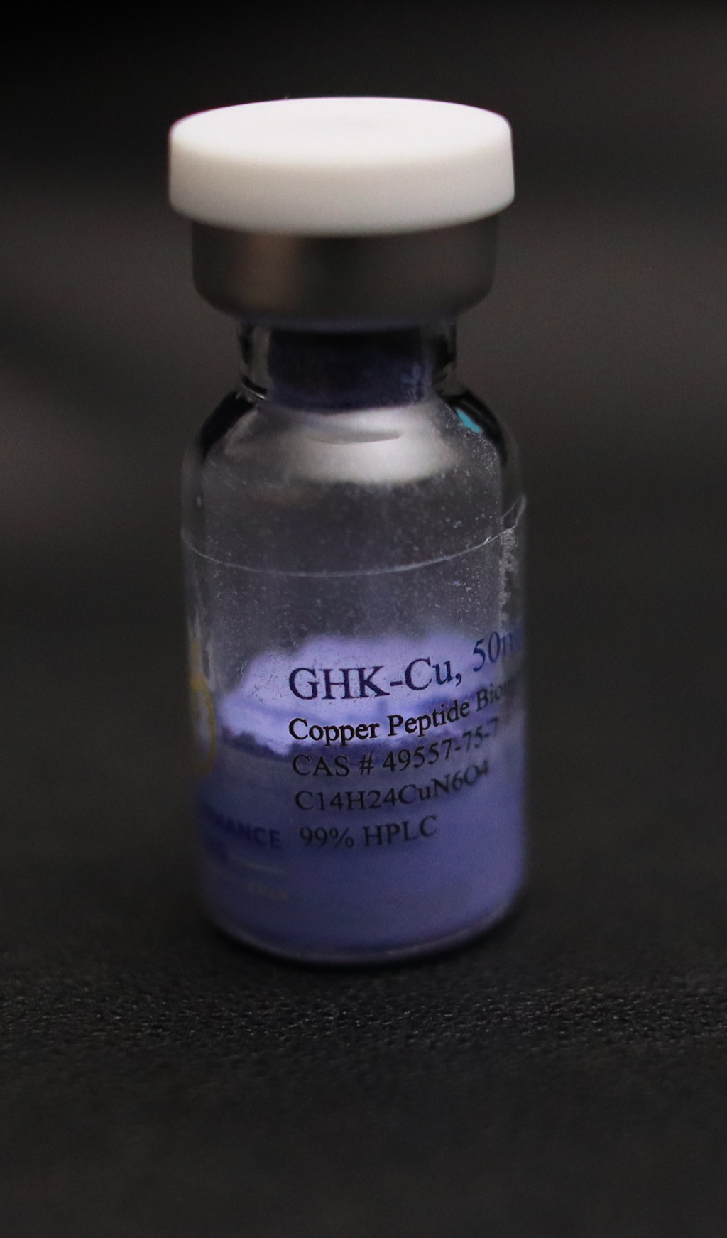 GHK-Cu Copper 50mg, 99% HPLC, Research use only. Not for human or veterinary use.